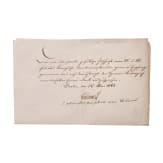 Otto F&uuml;rst von Bismarck (1815 - 1898) - eigenh&auml;ndig signiertes Schreiben an den B&uuml;rgermeister von Herford 1863