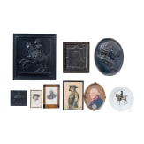 Vier Metallreliefs mit dem Bildnis Friedrichs des Gro&szlig;en, 20. Jhdt.