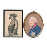 Vier Metallreliefs mit dem Bildnis Friedrichs des Gro&szlig;en, 20. Jhdt.