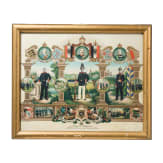 Sammlung von neun unterschiedlichen Reservistenbildern zwischen den Jahren 1901 - 1907.