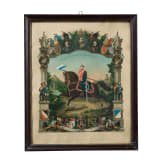 Gruppe von zehn verschiedenen Reservistenbildern zwischen 1896 - 1909.
