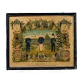 Gruppe von zehn verschiedenen Reservistenbildern zwischen 1896 - 1909.