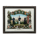 Gruppe von acht Reservistenbildern zwischen 1902 - 1908