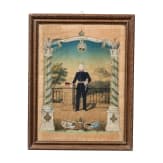 Kleine Sammlung von elf fr&uuml;hen Reservistenbildern, zwischen 1841 - 1882