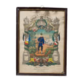 Kleine Sammlung von elf fr&uuml;hen Reservistenbildern, zwischen 1841 - 1882