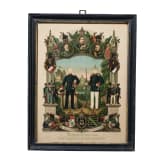 Kleine Sammlung von elf fr&uuml;hen Reservistenbildern, zwischen 1841 - 1882
