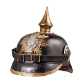 Helm f&uuml;r Mannschaften der Reserve der K.S. Infanterie, um 1900