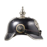 Helm f&uuml;r uniformierte Beamte der Stadt Leipzig um 1910