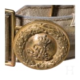 Zwei Feldbinden und ein Bandelier f&uuml;r Offiziere der s&auml;chsischen Armee, um 1900