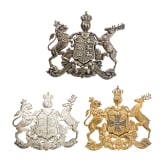 Kleine Sammlung Helmembleme und Ersatzteile, um 1900