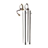 Zwei Degen M 1889 f&uuml;r Offiziere der Infanterie, 1905 - 1918