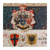 Otto F&uuml;rst von Bismarck (1815 - 1898) - Gl&uuml;ckwunschadresse der Deutschen in Turin zu seinem 80. Geburtstag 1895
