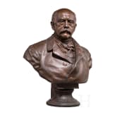 Fritz Schaper (1841 - 1919) - gro&szlig;e Portraitb&uuml;ste des Reichskanzlers Otto von Bismarck