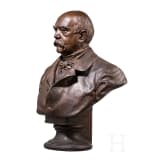 Fritz Schaper (1841 - 1919) - gro&szlig;e Portraitb&uuml;ste des Reichskanzlers Otto von Bismarck