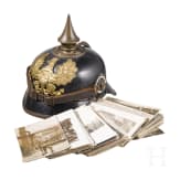 Helm M 1895 f&uuml;r Mannschaften der Linieninfanterie und Fotos