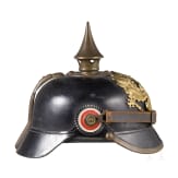 Helm M 1895 f&uuml;r Mannschaften der Linieninfanterie und Fotos