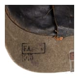 Ersatzhelm aus Filz f&uuml;r Mannschaften der Artillerie, datiert 1915