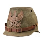 Ersatztschako aus Filz f&uuml;r preu&szlig;ische J&auml;ger, datiert 1915
