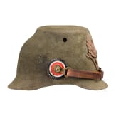 Ersatztschako aus Filz f&uuml;r preu&szlig;ische J&auml;ger, datiert 1915
