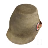 Ersatztschako aus Filz f&uuml;r preu&szlig;ische J&auml;ger, datiert 1915