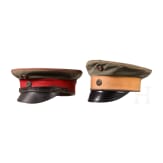 Two field-grey visor caps for officers, circa 1914