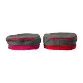 Two field grey field caps and a field grey cover