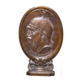 Hugo Kaufmann (1868&ndash;1919) &ndash; gro&szlig;e Bronzeplakette auf den Kriegsausbruch 1914