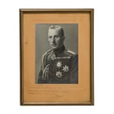 General Nikolai Schekow - Portraitfoto als Pour le M&eacute;rite Tr&auml;ger mit Widmung