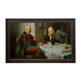 Gem&auml;lde &bdquo;Paul von Hindenburg und Erich Ludendorff am Kartentisch&ldquo; nach Professor Hugo Vogel