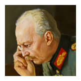 Gem&auml;lde &bdquo;Paul von Hindenburg und Erich Ludendorff am Kartentisch&ldquo; nach Professor Hugo Vogel