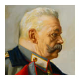 Gem&auml;lde &bdquo;Paul von Hindenburg und Erich Ludendorff am Kartentisch&ldquo; nach Professor Hugo Vogel