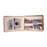Fotoalbum u. Seidenstickbild des Marineinfanteristen Linsen, 3. Seebatl. Tsingtau, MG-Abt. des Ostasiat. Marine-Detachement Tsingtau/Peking, 1909-12