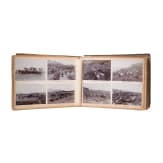 Fotoalbum u. Seidenstickbild des Marineinfanteristen Linsen, 3. Seebatl. Tsingtau, MG-Abt. des Ostasiat. Marine-Detachement Tsingtau/Peking, 1909-12