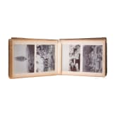 Fotoalbum u. Seidenstickbild des Marineinfanteristen Linsen, 3. Seebatl. Tsingtau, MG-Abt. des Ostasiat. Marine-Detachement Tsingtau/Peking, 1909-12