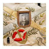 A large silk China-embroidery picture, military service record, and certificate belonging to artilleryman Theodor Krolikowski, 1903&ndash;1906