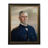 A portrait painting of vice admiral Maximilian von Spee