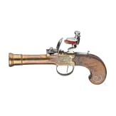 A pair of French flintlock blunderbuss pistols, circa 1760