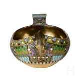 A silver-gilt and cloisonn&eacute; enamel kovsh, Russia, Moscow, Pavel Ovchinnikov, 1908-1916