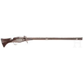 A heavy German matchlock musket, mid-17th century