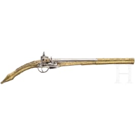 An Albanian "rat's tail" miquelet pistol, 19th century