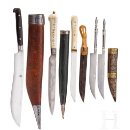 A group of four Balkan knives (bicaks), circa 1900