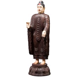 A Sino-Tibetan standing Buddha, circa 1900