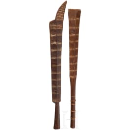 Two ceremonial clubs from Samoa, 19th - 1st half of the 20th century