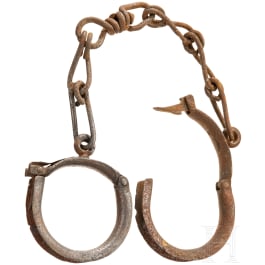 A pair of ankle cuffs, German, 18th/19th century
