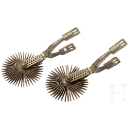 A pair of South American wheel spurs, 19th century