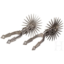 A pair of South American wheel spurs, 19th century
