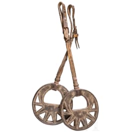 A pair of Argentinian stirrups, 19th century