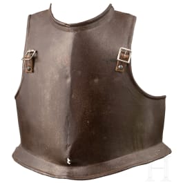A German light cuirass breastplate, circa 1700