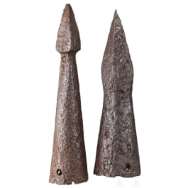 Two German spearheads, 15th century