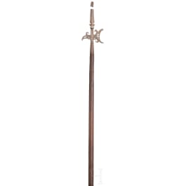 An Italian magnificent chiselled halbert, circa 1600